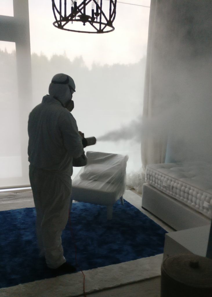 Сухой туман от запахов. Обработка сухим туманом в Омске.
